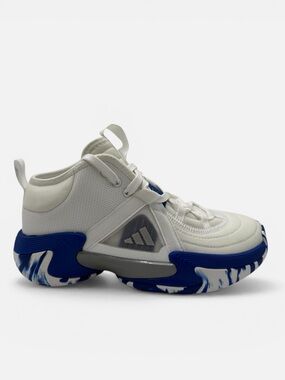 adidas Women’s Exhibit Select Mid Basketball Shoes - white/royal blue